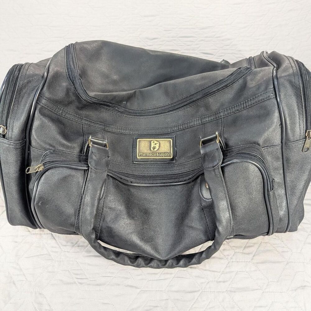 Rare vintage corporate promotional duffle bag from Pharmacia & Upjohn